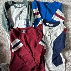 Carters Colorful Kids Long Sleeve Shirts Set